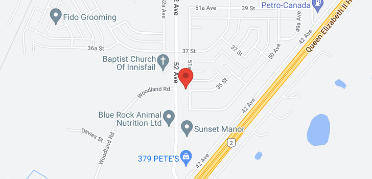map of 3503 51A Avenue